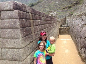 My family and I standing in the back of the Temple of the Sun.
